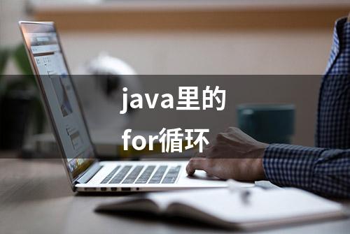 java里的for循环