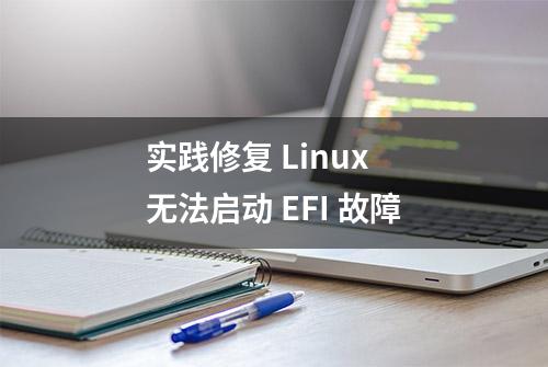 实践修复 Linux 无法启动 EFI 故障