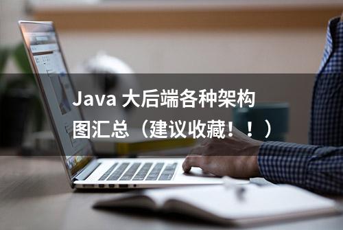 Java 大后端各种架构图汇总（建议收藏！！）