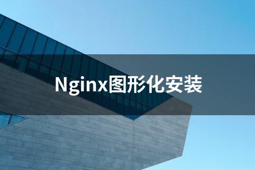 Nginx图形化安装