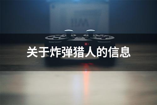 关于炸弹猎人的信息