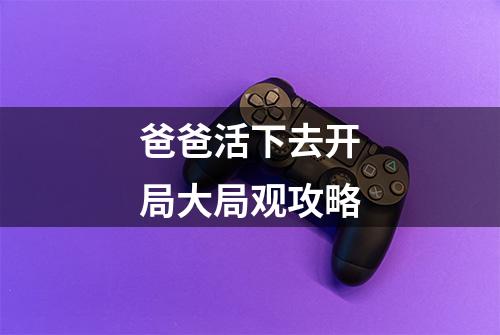 爸爸活下去开局大局观攻略