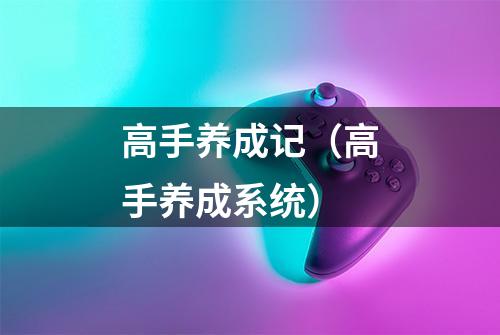 高手养成记（高手养成系统）