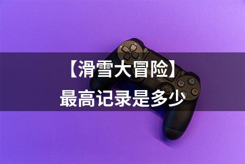 【滑雪大冒险】最高记录是多少