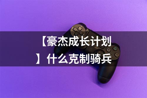 【豪杰成长计划】什么克制骑兵