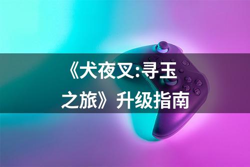 《犬夜叉:寻玉之旅》升级指南