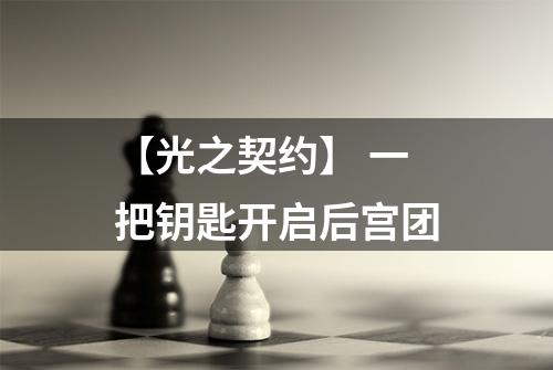 【光之契约】 一把钥匙开启后宫团