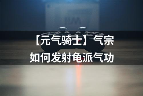 【元气骑士】气宗如何发射龟派气功
