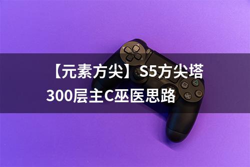 【元素方尖】S5方尖塔300层主C巫医思路