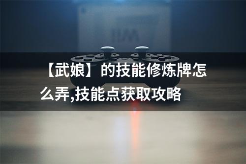 【武娘】的技能修炼牌怎么弄,技能点获取攻略