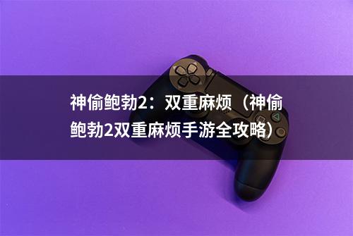 神偷鲍勃2：双重麻烦（神偷鲍勃2双重麻烦手游全攻略）