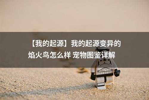 【我的起源】我的起源变异的焰火鸟怎么样 宠物图鉴详解