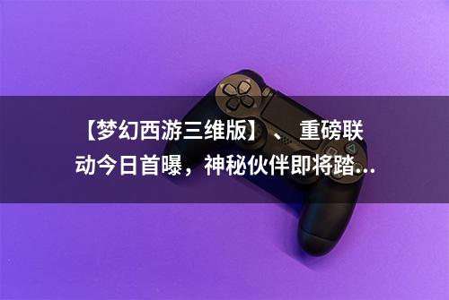 【梦幻西游三维版】 、 重磅联动今日首曝，神秘伙伴即将踏入三界